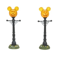 Disney - Mickey’s Pumpkintown Street Lights Set Of 2