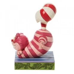 Disney - Cheshire Cat Candy Cane Cheer Figurine -Toy Store disney traditions disney cheshire cat candy cane c 2