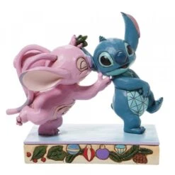 Disney - Stitch & Angel With Mistletoe Figurine -Toy Store disney traditions disney stitch angel with mistlet 2