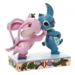 Disney - Stitch & Angel With Mistletoe Figurine -Toy Store disney traditions disney stitch angel with mistlet 3