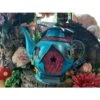 Fairy Kingdom - Bright Blue Teapot Fairy House