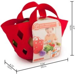 Hape Toddler Vegetable Basket -Toy Store hape toddler vegetable basket 2