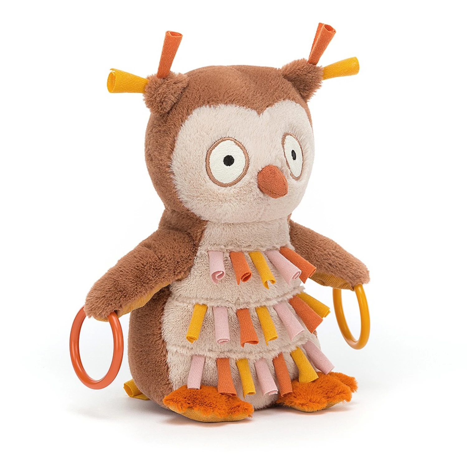 Jellycat - Happihoop Owl Activity Toy 1 Jellycat - Happihoop Owl Activity Toy
