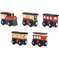 Le Toy Van Wooden Royal Express Train (Red) -Toy Store le toy van wooden royal express train red 2