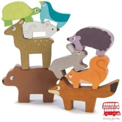 Forest Stacker Tower & Bag -Toy Store petilou forest stacking animal tower bag 2