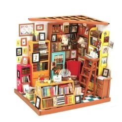 Rolife Sam’s Study DG102 - Library DIY Miniature Dollhouse